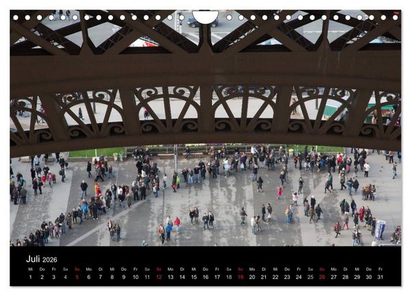 Produktbild: Eiffel Tower &ndash; Tour Eiffel &ndash; Eiffelturm &ndash; Paris 2026 (Wandkalender 2026 DIN A4 quer), CALVENDO Monatskalender