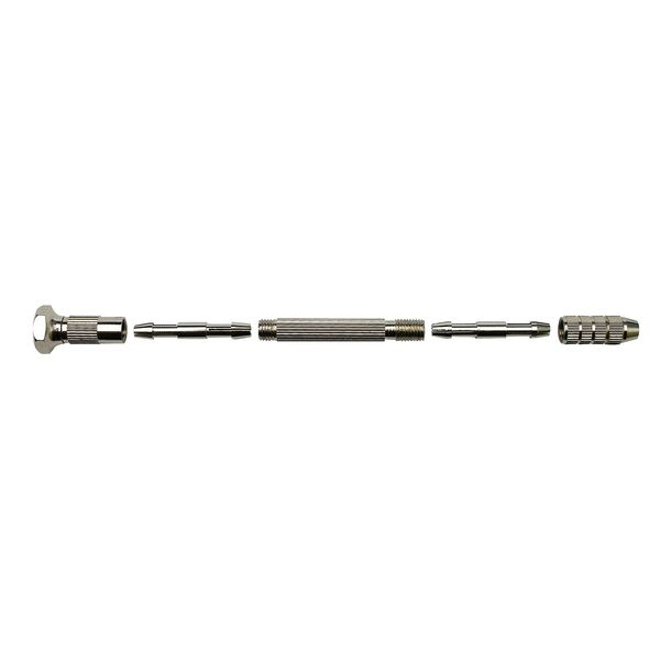 Produktbild: PEBARO 1539 - Werkzeughalter mit ger&auml;ndeltem und vernickeltem Messingheft, Spannbereiche: 0.11.1/1.02.0/2.02.5 /2.53.2 mm