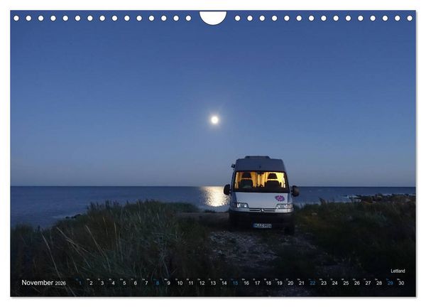 Produktbild: Vanlife - Leben, fahren, frei sein mit dem Wohnmobil (Wandkalender 2026 DIN A4 quer), CALVENDO Monatskalender