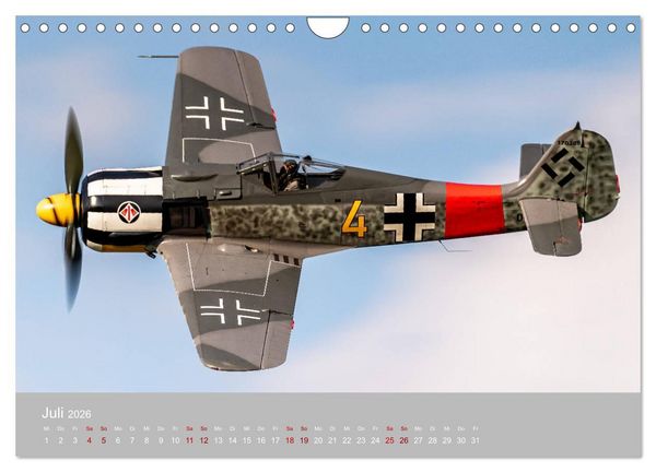 Produktbild: Fliegende Legenden - Warbirds (Wandkalender 2026 DIN A4 quer), CALVENDO Monatskalender