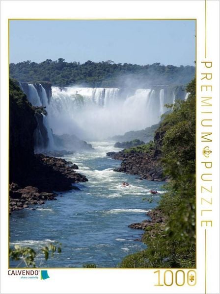 Produktbild: CALVENDO Puzzle Wasserf&auml;lle von Iguazu | 1000 Teile Lege-Gr&ouml;&szlig;e 64x48cm Foto-Puzzle f&uuml;r gl&uuml;ckliche Stunden