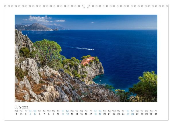 Produktbild: Dream Islands Capri and Ischia (Wall Calendar 2026 DIN A3 landscape), CALVENDO 12 Month Wall Calendar
