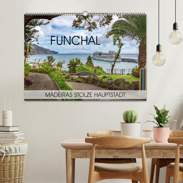 Produktbild: Funchal - Madeiras stolze Hauptstadt (Wandkalender 2026 DIN A2 quer), CALVENDO Monatskalender