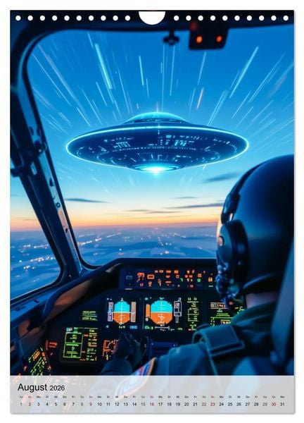 Produktbild: Wir sind nicht allein - UFO-Mythen (Wandkalender 2026 DIN A4 hoch), CALVENDO Monatskalender