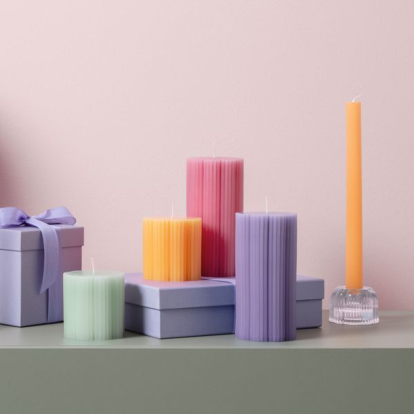 Produktbild: Villeroy & Boch Fleur Stabkerze cassis+soleil,Set 2 St&uuml;ck