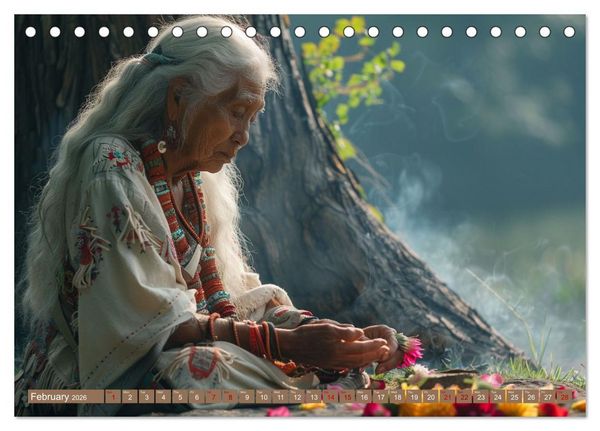 Produktbild: Native American Soul (Desk Calendar 2026 DIN A5 landscape), CALVENDO 12 Month DeskCalendar