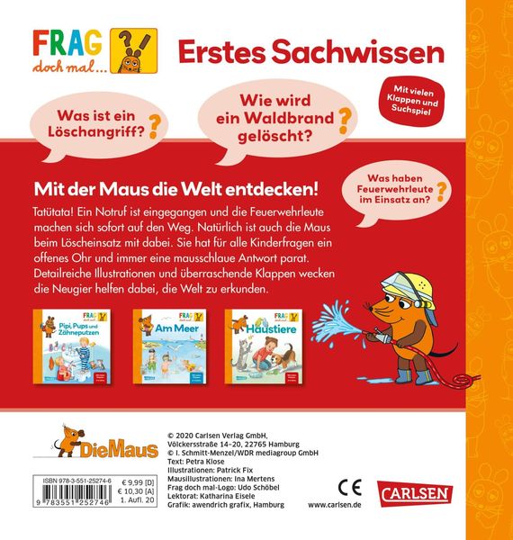 Produktbild: Frag doch mal ... die Maus: Feuerwehr