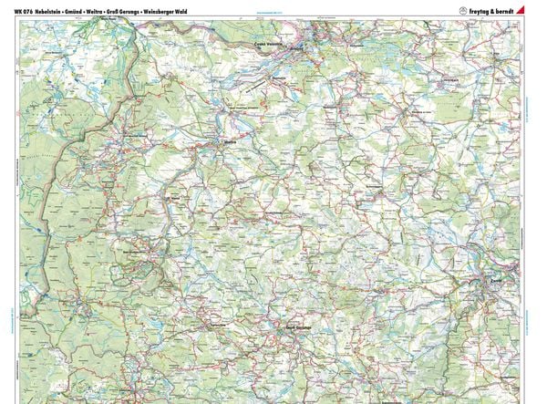 Produktbild: freytag & berndt Wanderkarte WK 0076 Nebelstein, Gm&uuml;nd - Weitra - Gro&szlig; Gerungs - Weinsberger Wald 1:50.000