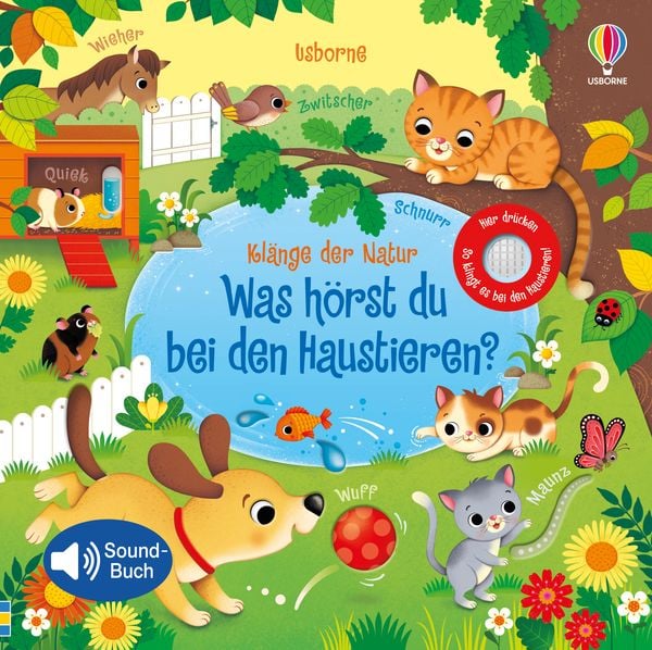 Klänge der Natur: Was hörst du bei den Haustieren?, Gebundene Ausgabe von Sam Taplin, Usborne, 978-1-78941-795-1