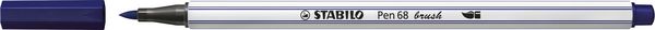 Produktbild: STABILO Premium-Filzstift mit Pinselspitze f&uuml;r variable Strichst&auml;rken -   Pen 68 brush - Einzelstift - preu&szlig;ischblau