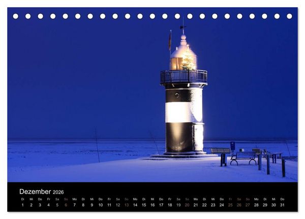 Produktbild: Leuchtturm "Kleiner Preu&szlig;e" (Tischkalender 2026 DIN A5 quer), CALVENDO Monatskalender