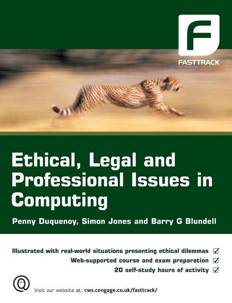 Produktbild: Ethical, Legal and Professional Issues in Computing