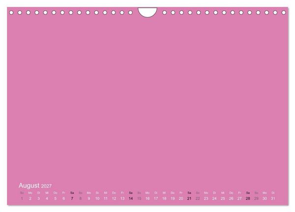 Produktbild: Bastelkalender - Pink (Wandkalender 2027 DIN A4 quer), CALVENDO Monatskalender