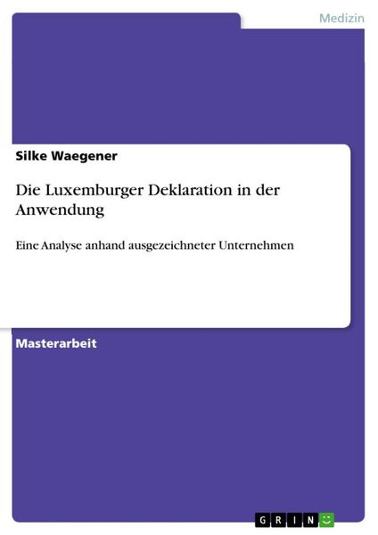 Produktbild: Die Luxemburger Deklaration in der Anwendung