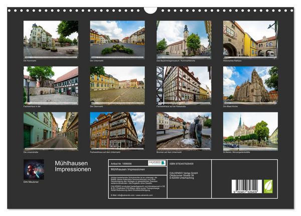 Produktbild: M&uuml;hlhausen Impressionen (Wandkalender 2026 DIN A3 quer), CALVENDO Monatskalender