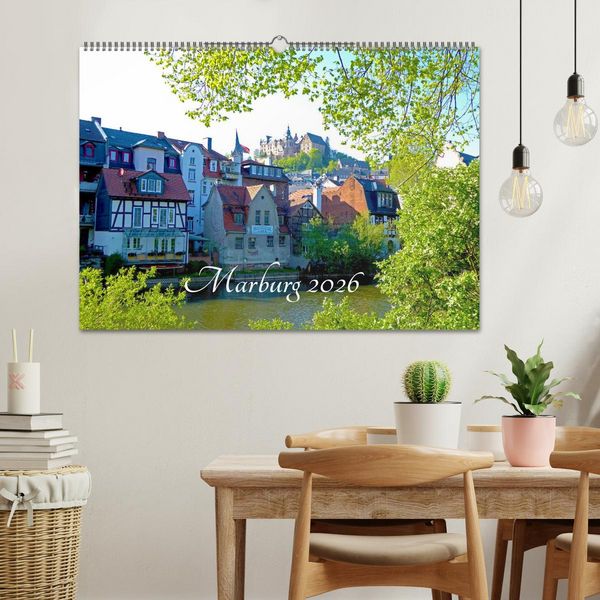 Produktbild: Marburg 2026 (Wandkalender 2026 DIN A2 quer), CALVENDO Monatskalender