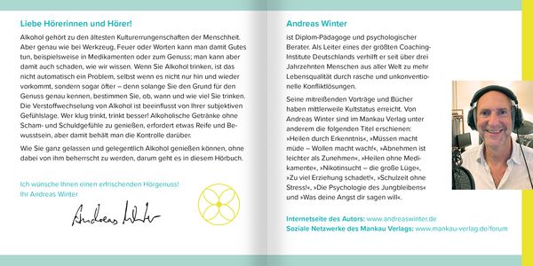 Produktbild: Die Sache mit dem Alkohol. H&ouml;rbuch mit Audio-Coaching