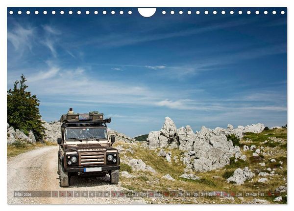 Produktbild: Mit dem 4x4 durch Europa (Wandkalender 2026 DIN A4 quer), CALVENDO Monatskalender
