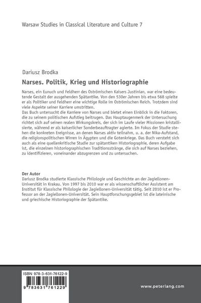 Produktbild: Narses. Politik, Krieg und Historiographie