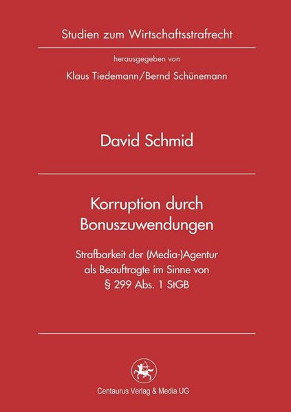 Produktbild: Korruption durch Bonuszuwendungen