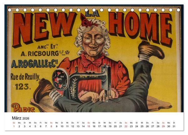 Produktbild: Vintage-Poster aus Theater, Film und Werbung (Tischkalender 2026 DIN A5 quer), CALVENDO Monatskalender