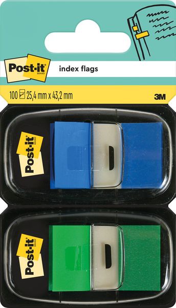 Produktbild: Post-it Index 680-GB blau/gr&uuml;n