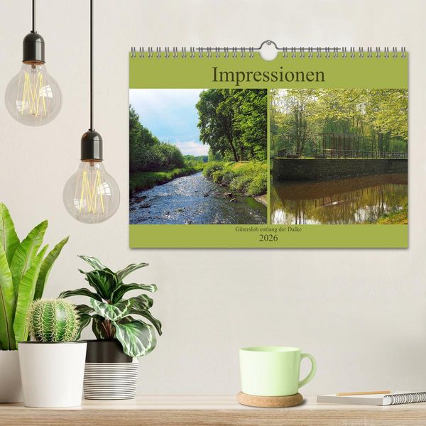 Produktbild: Impressionen - G&uuml;tersloh entlang der Dalke (Wandkalender 2026 DIN A4 quer), CALVENDO Monatskalender