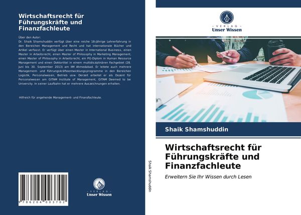 Wirtschaftsrecht für Führungskräfte und Finanzfachleute, Taschenbuch von Shaik Shamshuddin, Verlag Unser Wissen, 9786204003702