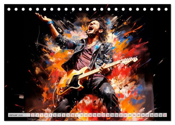 Produktbild: ROCK Sp&uuml;re die grenzenlose Power (Tischkalender 2026 DIN A5 quer), CALVENDO Monatskalender