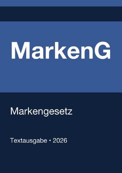 Produktbild: MarkenG - Markengesetz (Deutschland) 2026