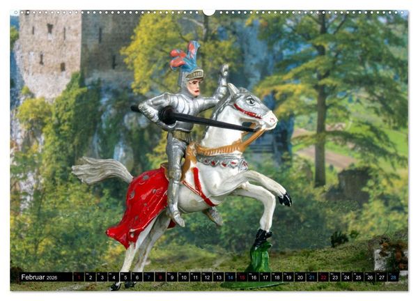 Produktbild: Landsknechte und Ritter im Modell (Wandkalender 2026 DIN A2 quer), CALVENDO Monatskalender