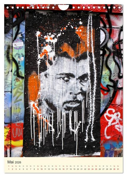 Produktbild: Berlin StreetArt Classics (Wandkalender 2026 DIN A4 hoch), CALVENDO Monatskalender
