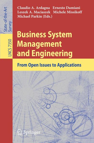 Produktbild: Business System Management and Engineering