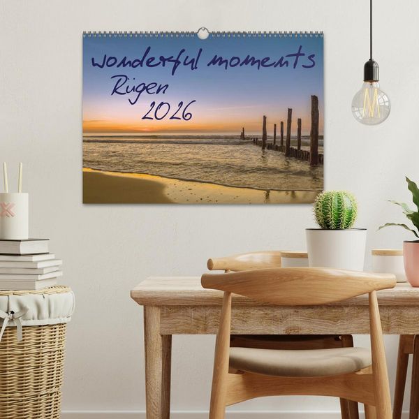 Produktbild: wonderful moments - R&uuml;gen 2026 (Wandkalender 2026 DIN A3 quer), CALVENDO Monatskalender