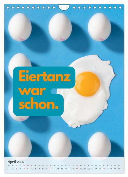 Produktbild: Tanz um den hei&szlig;en Brei! (Wandkalender 2026 DIN A4 hoch), CALVENDO Monatskalender