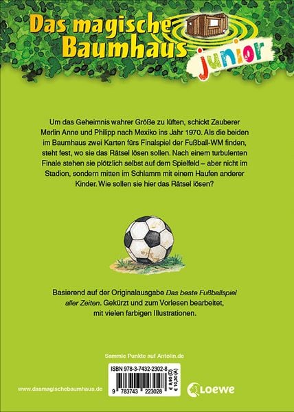 Produktbild: Das magische Baumhaus junior (Band 43) - Das Fu&szlig;ballspiel des Jahrhunderts