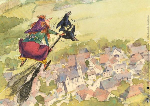 Produktbild: Die kleine Hexe. Ausflug mit Abraxas. Kamishibai Bildkartenset