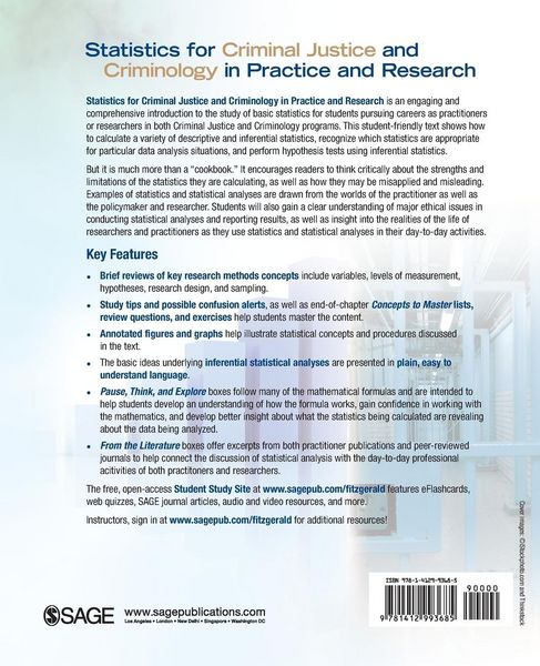 Produktbild: Statistics for Criminal Justice and Criminology in Practice and Research