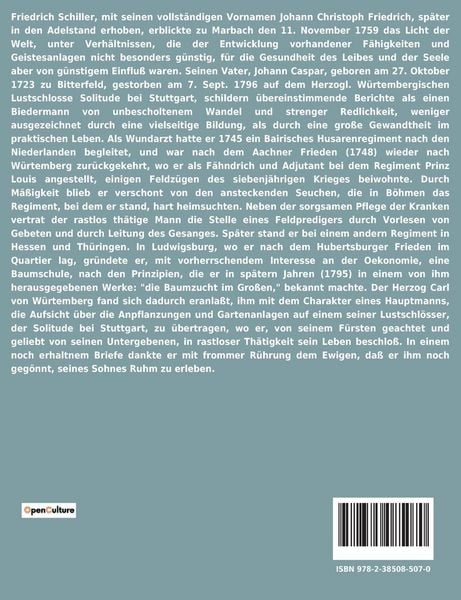 Produktbild: Friedrich v. Schiller&acute;s biographie