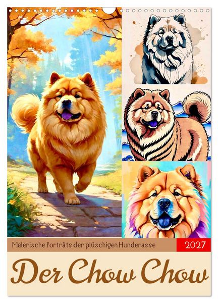 Produktbild: Der Chow Chow (Wandkalender 2027 DIN A3 hoch), CALVENDO Monatskalender