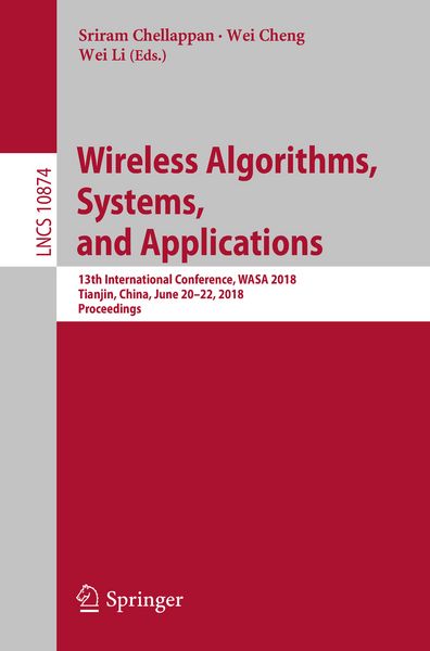 Produktbild: Wireless Algorithms, Systems, and Applications