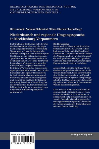 Produktbild: Niederdeutsch und regionale Umgangssprache in Mecklenburg-Vorpommern