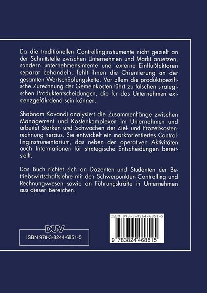 Produktbild: Ziel- und Proze&szlig;kostenmanagement als Controllinginstrumente
