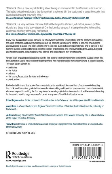 Produktbild: The Routledge Guide to Working in Criminal Justice