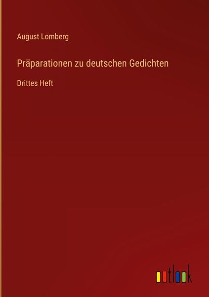 Produktbild: Pr&auml;parationen zu deutschen Gedichten