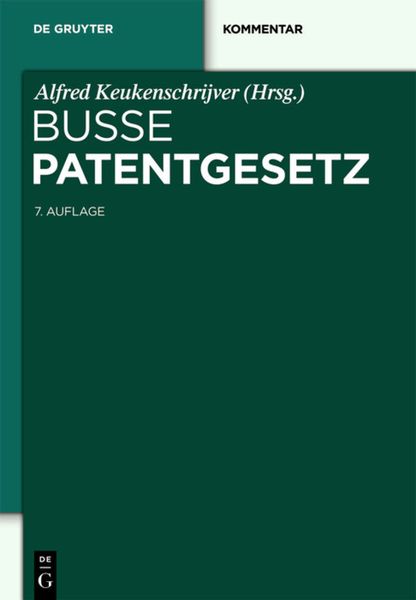 Produktbild: Patentgesetz