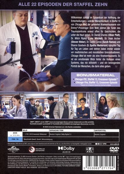 Produktbild: Chicago Med - Staffel 10 [5 DVDs]