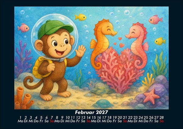 Produktbild: Milos Abenteuer in der Unterwasserwelt 2027 Fotokalender DIN A5