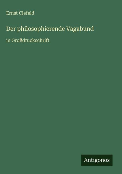 Produktbild: Der philosophierende Vagabund