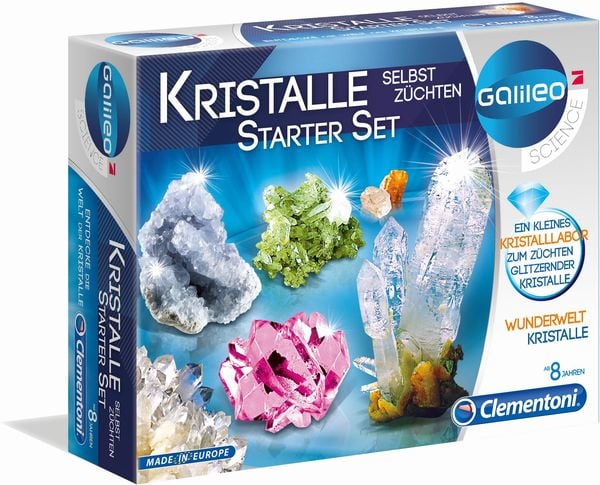 Clementoni - Galileo - Kristalle selbst züchten Starter-Set